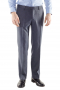 Bespoke and Custom Men's Pants in Dark Grey Wrinkle-free easy care Wool in Comfortable Fit. These elegant pants feature two custom made classic back pockets, two bespoke front slash pockets, hand sewn cuff hems and so much more.