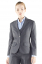 Slim dark gray bespoke blazers creating stunning line silhouettes. These handmade blazers with tailor made two front buttons and custom made slanted lower pockets, are perfect for black tie events and interviews. They are made of wrinkle free fabrics.

