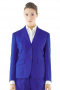 Fashionable tailor made royal blue blazers putting in line exquisite hand molded shoulders and four contrast buttons on sleeves cuffs. They close with three tailored front buttons and exhibit two custom made flapped lower pockets. Made with wool and or cashmere, these handmade formal party wear jackets should be donned with matching custom pants and suit skirts.

