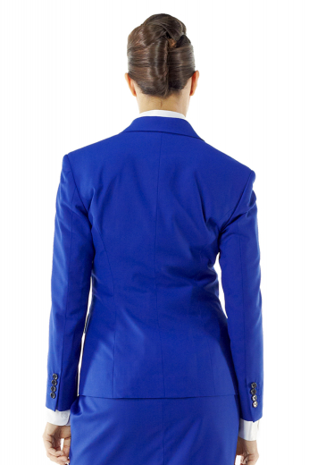 These royal blue blazers hand tailored in wool and/or cashmere, are wrinkle proof formals flashing two tailor made front closure buttons, handmade notch lapels collars, two made to measure flapped lower pockets and stunning hand molded shoulders. Should be worn with custom vests and bespoke suit pants for a sophisticated party look.