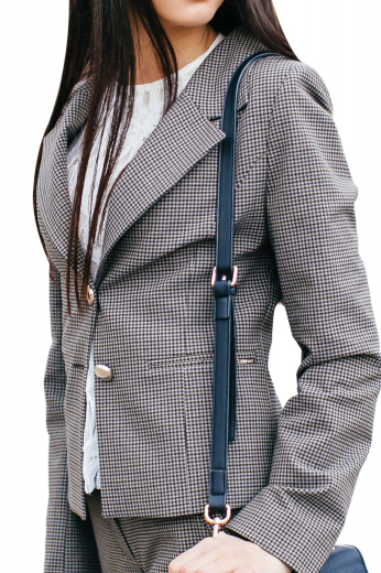 Womens Bespoke Single Breasted Plaid Blazer This beautiful womens handmade plaid grey jacket is a stunner that you can wear to interviews and meetings. Since fabricated with ultra comfortable cashmere wool at My Custom Tailor, this womens bespoke single breasted blazer can also be worn to work daily. This womens custom made cashmere wool grey jacket has 2 front close buttons, 2 double piped lower pockets, and a princess dart and back. Wear this gorgeous womens tailor made plaid blazer with womens custom made plaid dress pants to flaunt a stylish work look.