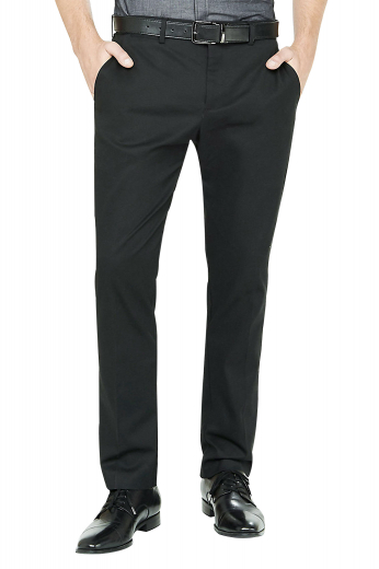 Mens made to order charcoal grey dress pants in cashmere. Perfect for interviews, board meetings, and corporate events. With extended belt loops and a 2 point button and hook closure, these dapper mens tailor made slim fit cotton pants also feature a stunning display of 2 intricately hand sewn front slash pockets, 2 back pockets, and a zipper fly. Buy these mens tailor made suit pants at My Custom Tailor to experience what true luxury feels like at the rates that you can afford. 