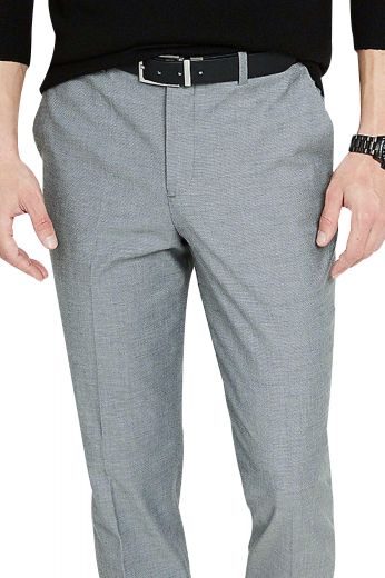 These mens handmade light grey dress pants are perfect for you if you like to keep things subtle and classy. These mens tailor made suit pants in cotton feature 2 back pockets and an iconic flat front. You can wear these mens bespoke slim fit dress pants with extended belt loops to work and meetings. With a 2 point button and hook closure and a zipper fly, these formals will keep you breezy. Buy these mens bespoke slacks at My Custom Tailor to include them in your wardrobe of premium quality mens formals at affordable rates.