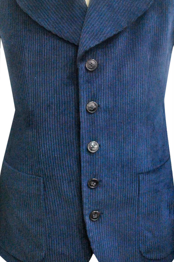 This stunning handmade royal blue jacket for men in cashmere wool is a masterpiece with a stellar slim cut fitting and high gorge rounded notch lapels. This tailor made sports jacket for men is adorned with 2 rounded lower patch pockets and a 5 front button closure. It can be worn to corporate parties, meetings, and interviews. Buy this iconic mens tailor made blazer at My Custom Tailor for the feel of luxury at affordable rates. 