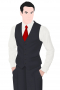 A slim cut single breasted men's vintage waistcoat that is skillfully made to measure just for you in a striking shade of black. This classic waistcoat is made up of features such as a v-neck with no lapels, a cloth back with an adjustable buckle, welted lower pockets, and a classic five button design. Paired with any formal suit, this vintage waistcoat will look sharp.