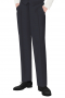 Look dashing in this hand tailored men's pair of flat front suit pants with a grand and flattering design that will look great in any formal setting. Featuring a classic flat front design, the men's pants also have quite a comfortable fit, a two-point button and hook closure, slash pockets, and so much more.