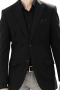 This stylish mens bespoke black blazer in cashmere wool is a trendsetting formal that puts to display a dapper look that can define your personality at work. It is an iconic handmade blazer that is a mixture of style and sophistication with a standard fit, 2 front closure buttons, a centre vent, 1 upper welt pocket, and 2 lower flapped pockets. It is a must buy formal that looks best when worn with mens bespoke shirts and mens custom slim fit pants.