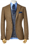 Disentangle from the threads of daily worry about what to wear for work with this stellar piece of mens bespoke tan blazer in plaid. Made with high quality cashmere wool at My Custom Tailor, this sports jacket is just what you need for weddings, interviews, and board meetings to make a lasting impression. It features precisely stitched notch lapels, two upper flapped pockets, and an elegant upper welt pocket for comfort and style that lasts.