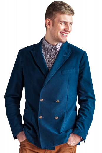DescriptionThis classic mens bespoke blue blazer in alpaca wool is a luxurious double breasted formal, ideal for meetings and interviews. It has a stylish slim cut fitting and puts to display the neatly sewn peal lapels alongside 4 front buttons, 2 to close. This made to measure blazer also boasts a stunning upper welt pocket and two lower pockets with flaps. To top it up with sheer class of excellence, skilful weavers at My Custom Tailor also provide the option to hand stitch the lapels and pockets upon request. 
