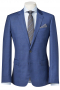 This must buy ideal formal mens bespoke blazer in cadet blue is a tantalising fashion setter woven with cashmere wool of the highest quality. This made to order jacket is a rare classic with extra comfortable softness of cashmere and a slim cut fitting to fit all your needs. It is breathable and features fantastically done notch lapels, two lower pockets with flaps, and one upper welt pocket. It is a single breasted corporate wear that will make you look no less than a man in style. 