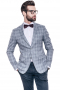 These men's grey plaid blazer is perfect for all formal occasion. It is tailor made in a fine wool and tweed and cut to a slim fit, featuring single breasted button closure and hand stitched lapels. 