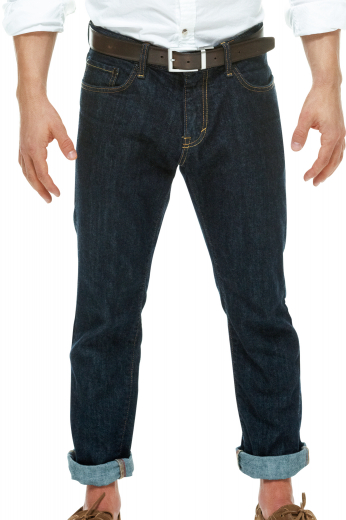 This men's black denim pant is tailor made in fine denim, featuring levi style pockets and a zipper fly. They are perfect for your everyday winter wardrobe!