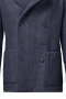 This men's black coat is a wonderful option for your winter wardrobe, tailor made in a fine wool and tweed and cut to a slim fit, featuring a double breasted button closure, square patch pockets, and edge stitched lapels. 