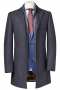 This fashionable men's charcoal coat is sure to become one of your winter favorites! It is tailor made in a fine wool and tweed and cut to a slim fit, featuring a single breasted button closure and edge stitched lapels. 