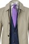 This men's pale tan coat is tailor made in a fine wool and tweed and cut to a slim fit, featuring a single breasted button closure and a shirt collar lapel. It is a fashionable coat, sure to become a favorite in your winter wardrobe!