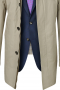 This men's pale tan coat is tailor made in a fine wool and tweed and cut to a slim fit, featuring a single breasted button closure and a shirt collar lapel. It is a fashionable coat, sure to become a favorite in your winter wardrobe!