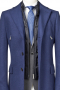 This men's dark blue coat is tailor made in a fine wool and tweed and cut to a slim fit, featuring a single breasted button closure and edge stitched pockets. It is a fashionable winter coat, sure to become a favorite in your winter wardrobe!