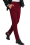 This men's bold red pant is tailor made in a fine wool blend and cut to a slim fit, featuring slash pockets, extended belt loops, and a flat front pleat. They are a stylish option for any office or special occasion.