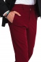 This men's bold red pant is tailor made in a fine wool blend and cut to a slim fit, featuring slash pockets, extended belt loops, and a flat front pleat. They are a stylish option for any office or special occasion.