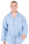 This men's blue pajama set is tailor made in fine silk and satin and cut to a comfortable fit, featuring handsewn cuff hems. It is a luxurious and cozy nightwear option that you will love to wear to lounge and sleep in. 