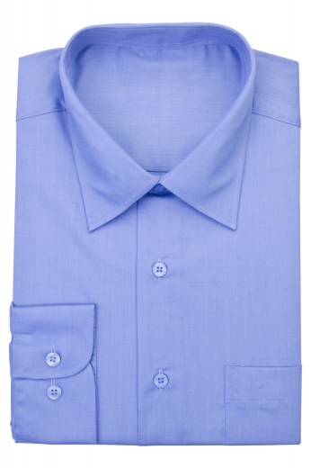 This men's light blue slim cut shirt is tailor made in a fine linen blend and features an ainsley collar and rounded barrel cuffs. It is a classic wardrobe staple.