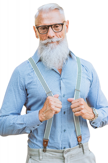 A custom tailored men's sky blue slim cut formal shirt in a modern and flattering fit. This Tailored men's shirt also features and Ainsley collar with rounded barrel cuffs and no pockets. This will be a great office shirt.