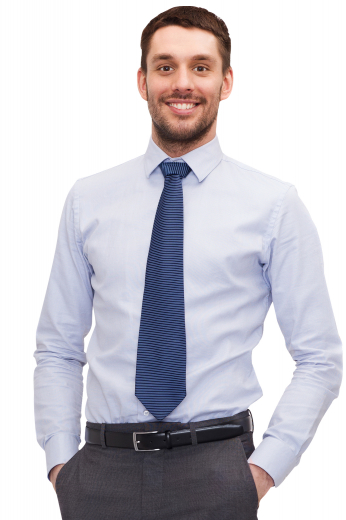 This men's formal full-sleeve button down is tailor made in a fine blend and cut to a slim fit, featuring rounded barrel cuffs and an ainsley collar, perfect for office wear.
