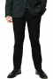 This men's pant suit is tailor made in a fine wool blend and cut in a slim fit, featuring high notch lapels, single breasted button closures, and hand sewn cuffs.