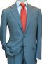 This sleek men's pant suit is tailor made in a fine wool blend and cut in a slim fit, featuring notch lapels, single breasted button closures, and slash pockets.