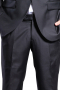 This men's pant suit is tailor made in a slim fit and created in a fine wool blend, featuring a single breasted button closure and slash pockets. 