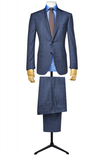 This men's suit set is tailor made in a wool blend, with a slim cut featuring a single breasted button closure. It is perfect for all occasions. 