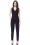 This women's jumpsuit is cut to a slim fit, tailor made in a fine wool blend and featuring a shawl collar and concealed zipper. 