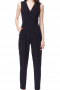 This women's jumpsuit is cut to a slim fit, tailor made in a fine wool blend and featuring a shawl collar and concealed zipper. 