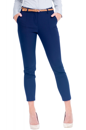 Womens Custom Tailored Blue Wool Pants For the professional woman we have this flattering pair of women's tailored formal pants. This women's pant is tailor made with front pockets, made in a wool blend. It is perfect for a tailor made to a perfect fit, great for all occasions.