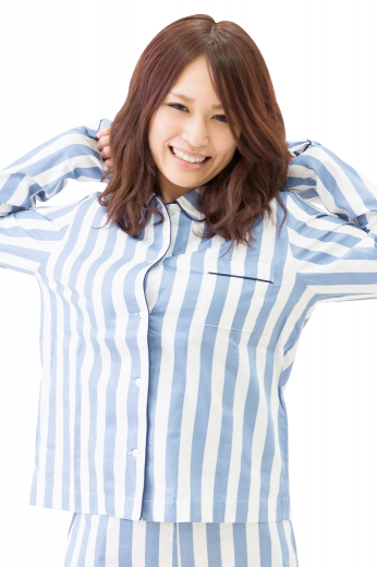 This women's slim cut blouse comes in a pinstripe pattern featuring an ainsley collar, roll-up sleeves, and matching buttons. It is perfect for casual wear, such as paired with pajama pants. 