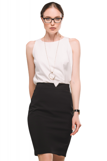 This pencil skirt is perfect to wear to the office or even for a classy night out. Tailor made to fit you like a glove, the skirt lands just above your knee with a modern but modest silhouette.