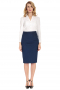 This pencil skirt is beautifully custom made to suit your style. With a zipper closure and a modest center back vent, it will keep you sleek and stylish all day. This custom made to measure women's pencil skirt sits beautifully at knee length and will leave you looking sophisticated all day.