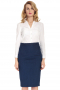 This pencil skirt is beautifully custom made to suit your style. With a zipper closure and a modest center back vent, it will keep you sleek and stylish all day. This custom made to measure women's pencil skirt sits beautifully at knee length and will leave you looking sophisticated all day.