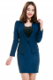 This custom made bold power skirt suit will keep your spirits lifted through the longest of work days. This power women's custom tailored suit is made up of a classic flat front style pencil skirt and a matching jacket.