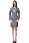 This princessy skirt suit is a beautiful feminine option for your office needs. It is custom made for a perfect fit, keeping you comfortable and fashionable all day long. 
