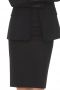 This A-line knee length Skirt suit is custom made to fit you perfectly! With a classic single breasted blazer closure and notch lapels, this is a sleek and fashionable option for long days at the office.