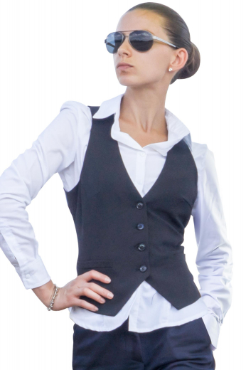 Style no.17191 - A perfect option for weekdays at the office, this made-to-measure vest features a three-button front in single breast style, slim-fitted with a v-neck and v-cut bottom. 