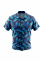  Men's short sleeved shirt for casual wear with blue pineapples. A fun colorful men's custom bespoke short sleeve dress shirt intricately designed with fun pineapple print. This men's made to measure dress shirt is great for a casual day out on the town and also for summer vacation. This hand tailored dress shirt will make a great addition to your fun collection of casual shirts.