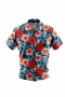 Hibiscus flower print short sleeve men shirt by casual wear. Men's short sleeved shirt for casual wear. A fun colorful men's custom tailored short sleeve dress shirt intricately designed print. This men's made to measure dress shirt is great for a casual day out on the town and also for summer vacation. This handstitched dress shirt will make a great addition to your summer collection.