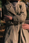 Part of our Godfather collection is this classically stylish women's single breasted coat available in a beautiful tan olive. This custom tailored women's coat is a great buy for any sophisticated working girl in a cold city.