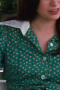 All the President's Men custom tailored vintage green blouse. This tailored blouse from a Hollywood classic movie is a great pick for vintage cosplay festivals.