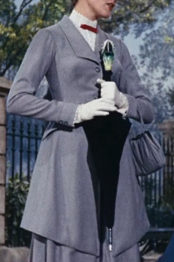 A bespoke tailored replica of the stunning overcoat worn by Julie Andrews in her 1964 hit film Marry Poppins. This stylish overcoat captures the elegance and class of Mary Poppins.
