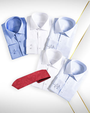 5 Cotton Shirt and 1 Necktie from Heritage Gold