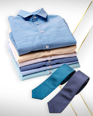 Summer Cotton Shirts Package - 6 Cotton Shirts and 2 Neckties from our Deluxe Collections