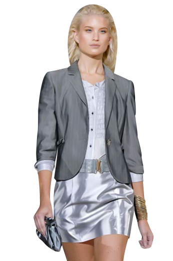 With detailed hand sewn surgeons sleeves and hand molded shoulders, these high sheen tailor made jackets are urban cool for semi-casual gatherings. With a one button front closure, a stylish tapered waistband and 2 Â¾ inch wide, rolled notch lapels, these hip length jackets can be customized with wrinkle free fabrics.